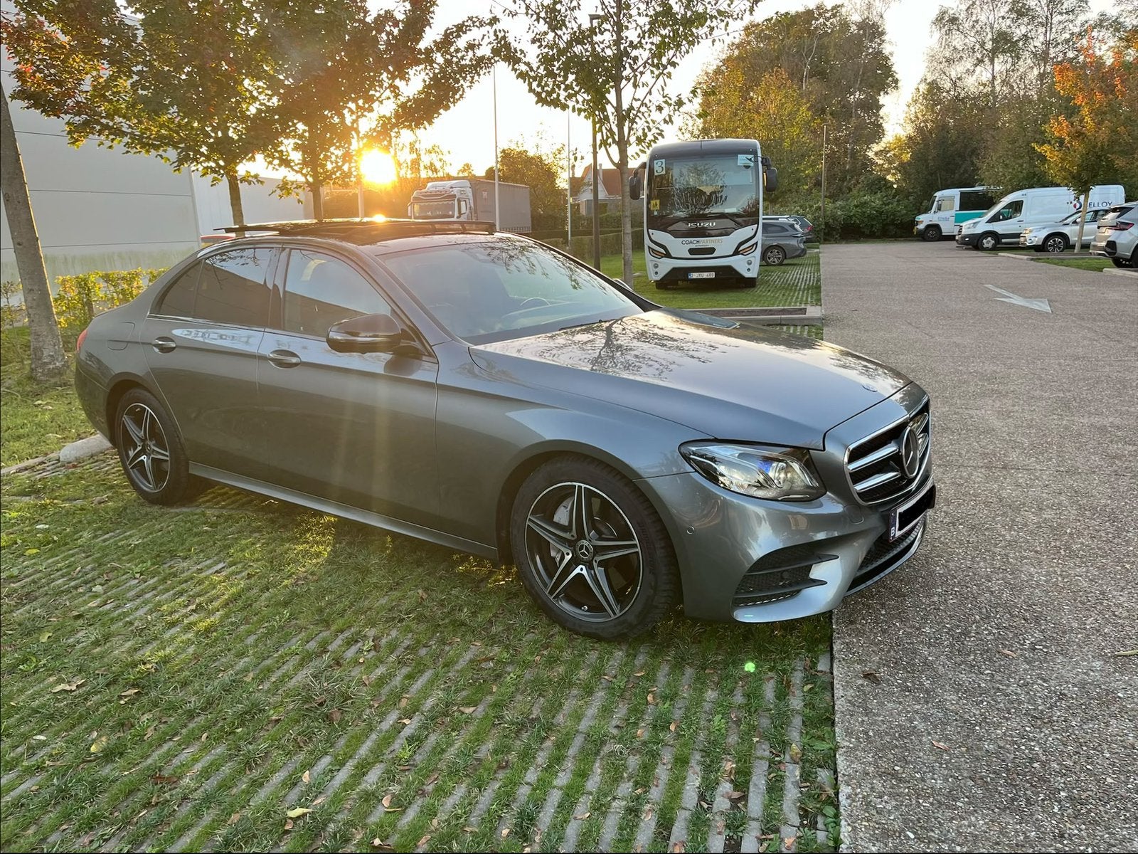 Unieke e200D AMG Line Pano/headup/burmester night pakket, Auto's, Automaat, 4 deurs, Leder, Particulier