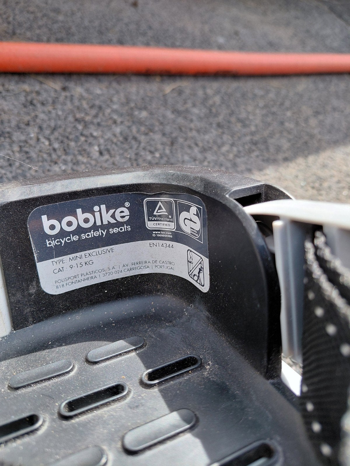 fietsstoel voor aan stuur, Ophalen, Bobike Exclusive, Gebruikt, Voetsteuntjes