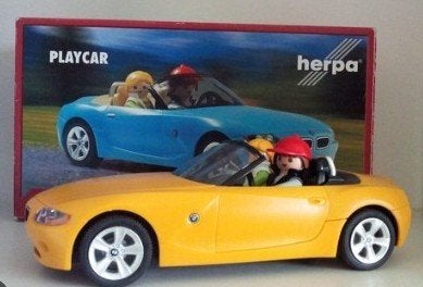 Playmobil - Herpa - BMW Z4 - Geel vintage Nieuw, Verzamelen, Ophalen of Verzenden, Nieuw, Auto's