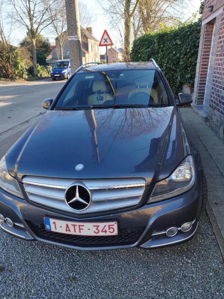 Mercedes Benz C 200 CDI 2013  175.000 km diesel, Auto's, Euro 5, Beige, Multifunctioneel stuurwiel, Leder