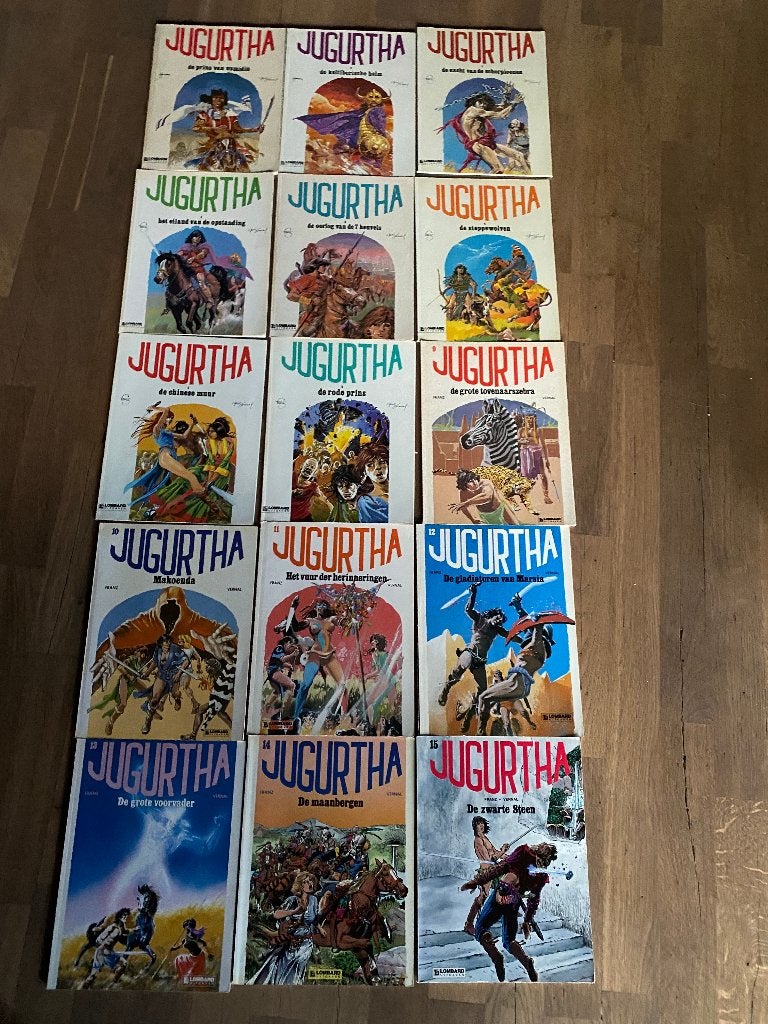 Jugurtha -  complete stripreeks (15 delen), Boeken, Complete serie of reeks, Ophalen of Verzenden, Gelezen, Franz - Vernal