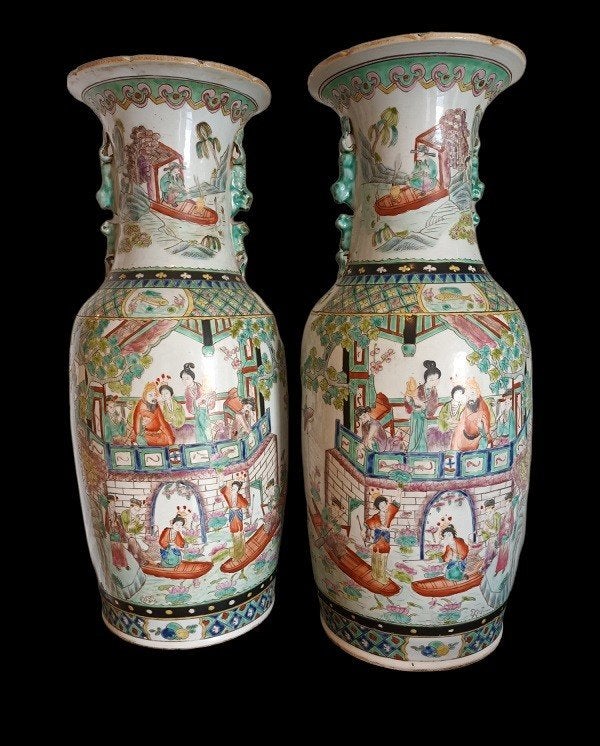 paire de grands vases chinois, Antiquités & Art, Enlèvement