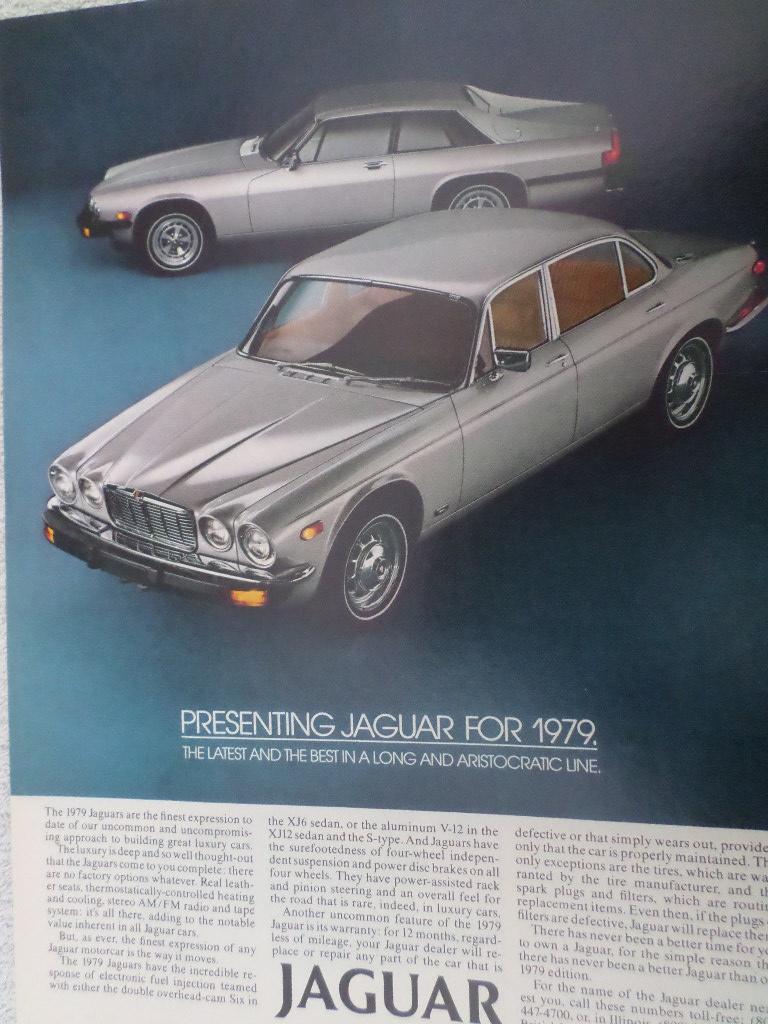 Publicitaire pour les Jaguar XJ et XJ-S, Enlèvement ou Envoi