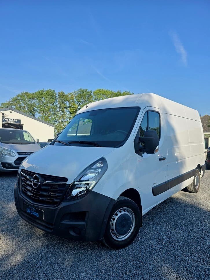 OPEL MOVANO L2-H2 3.5T//NAVI-PDC-CRUIS-TREKHAAK-LED, Auto's, 4 deurs, Euro 6, 2500 kg, Wit
