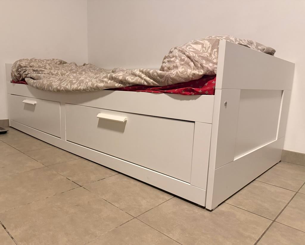 Lit banquette Ikea, Matelas, Comme neuf, 200 cm, Deux personnes