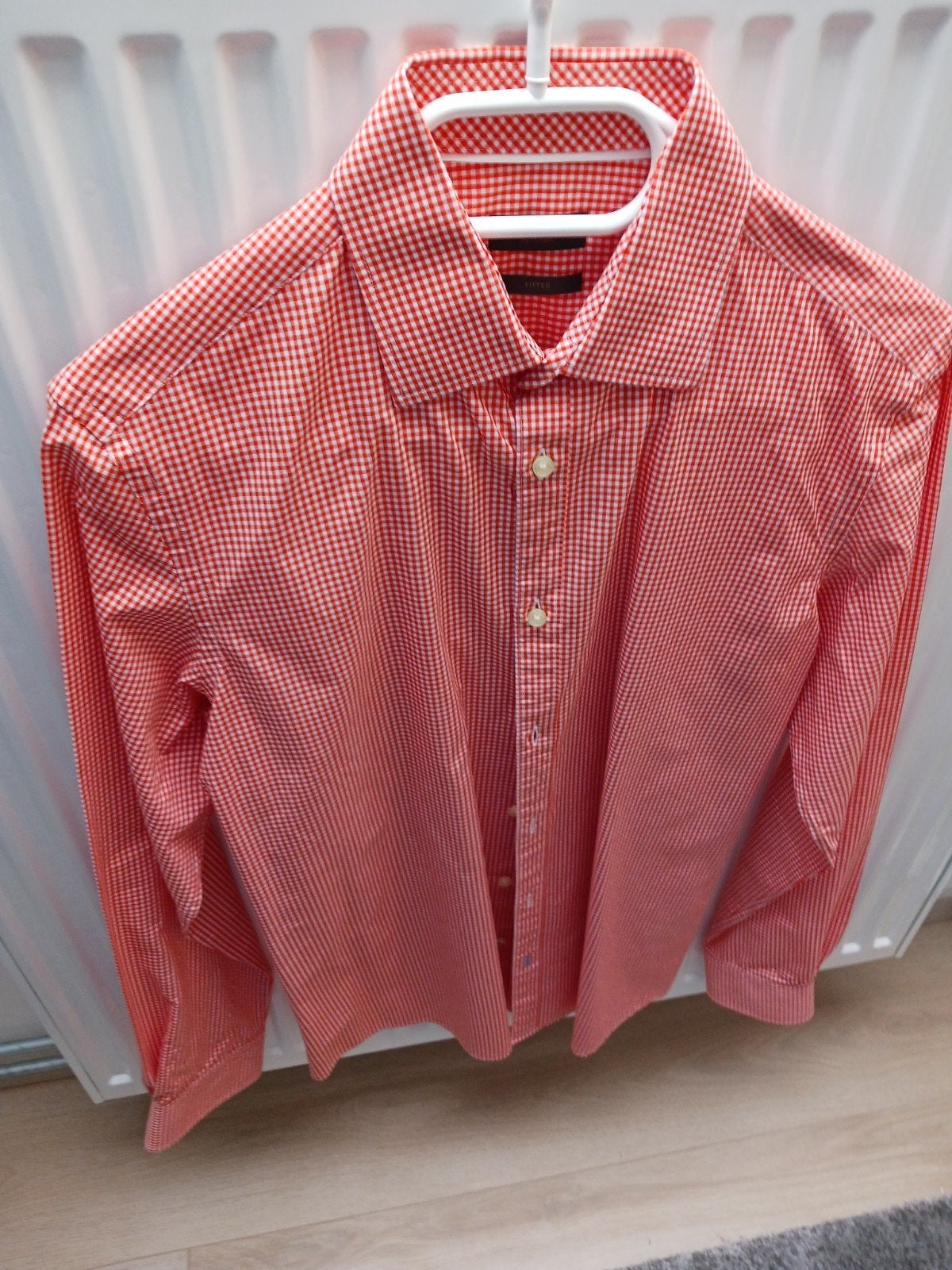 Oranje hemd merk Selection net als nieuw te koop.M 38, Kleding | Heren, Overhemden, Ophalen, Halswijdte 38 (S) of kleiner, Oranje