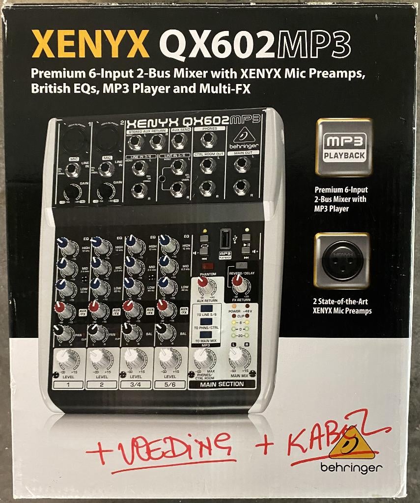 Mengpaneel / mixer, Musique & Instruments, Enlèvement, Comme neuf, 5 à 10 canaux, Entrée micro