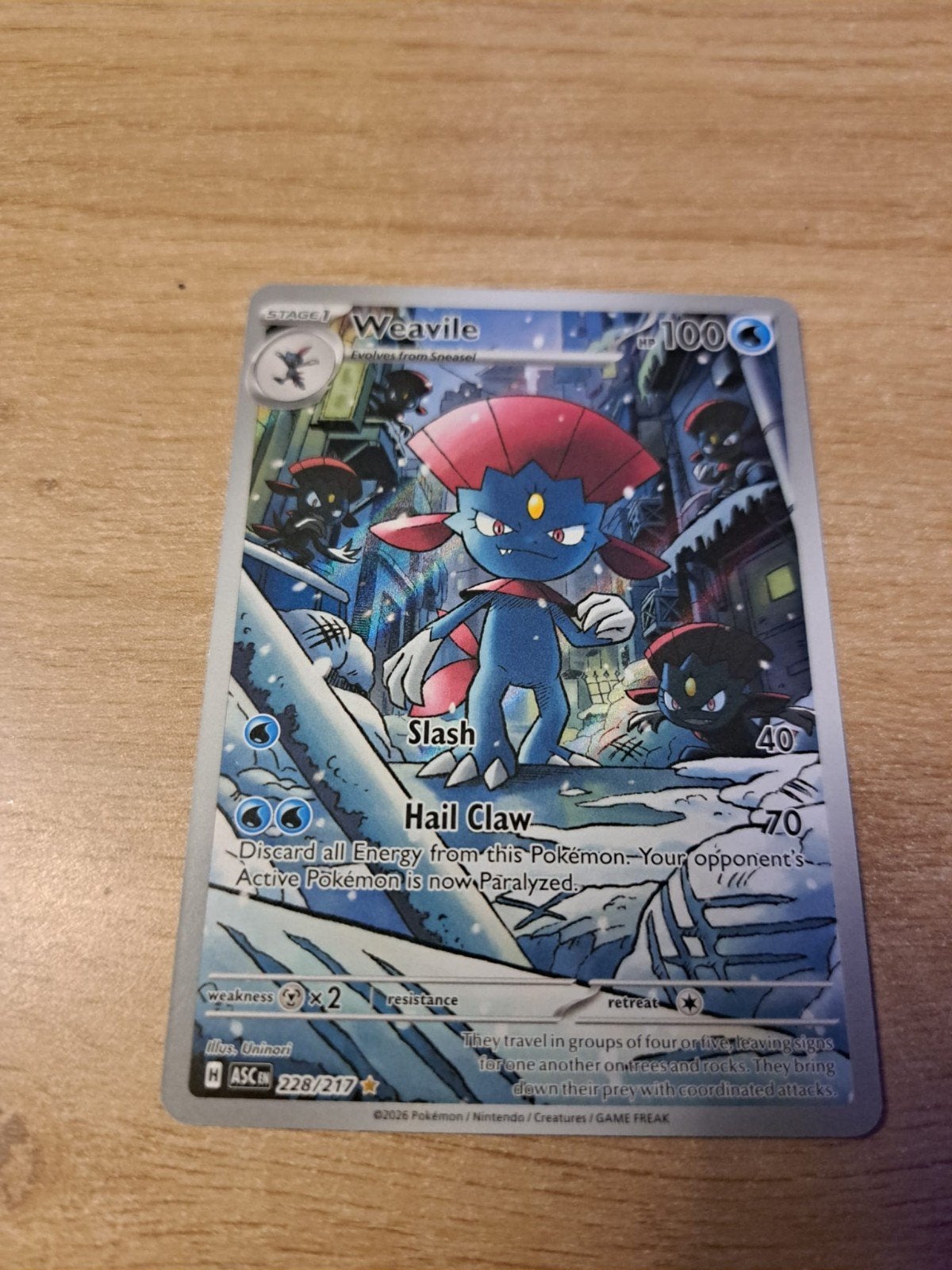 Weavile 228/217, Hobby & Loisirs créatifs, Jeux de cartes à collectionner | Yu-gi-Oh!, Enlèvement