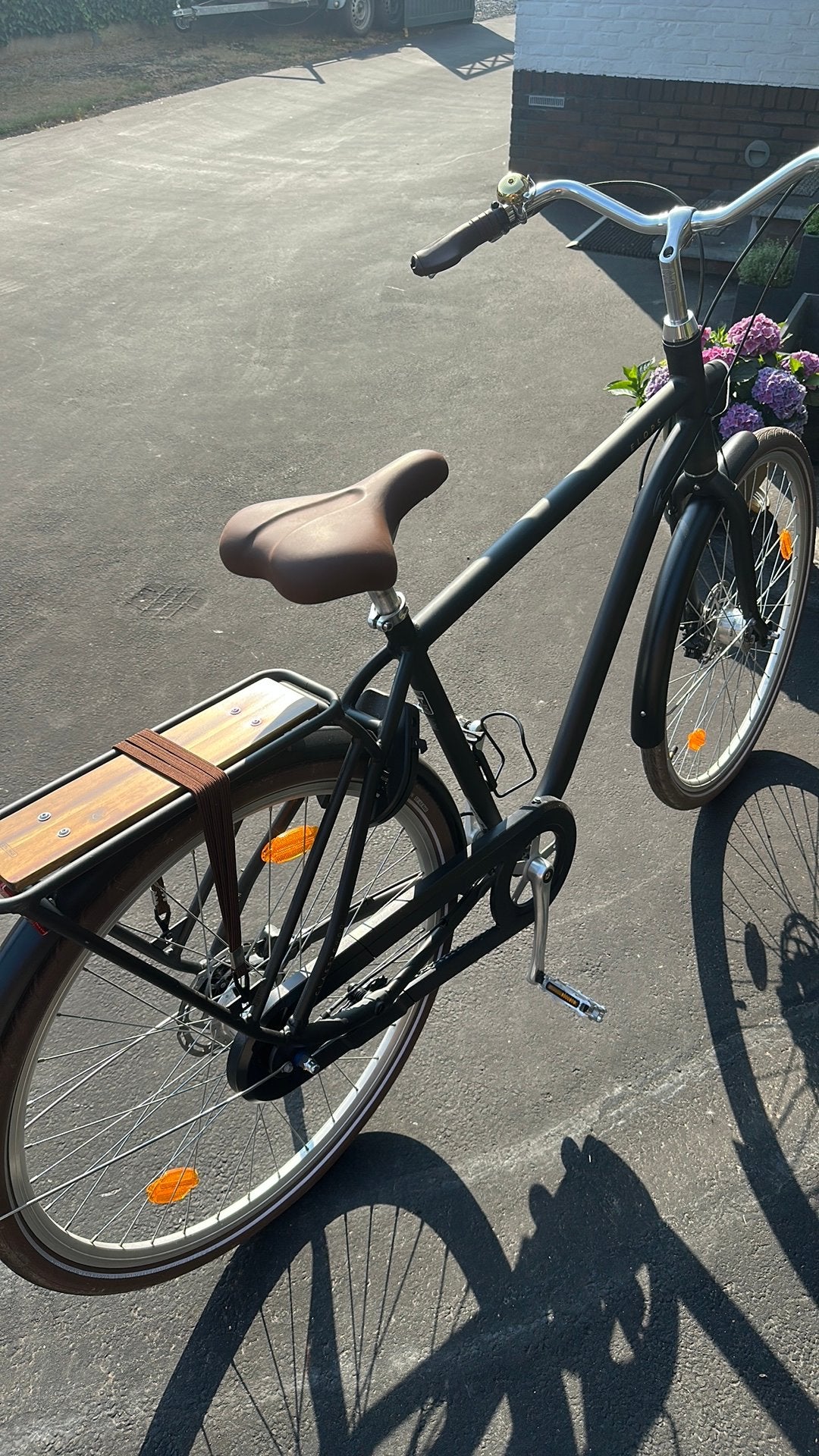 Stads fiets Elops L/XL zwart, Ophalen, Zo goed als nieuw