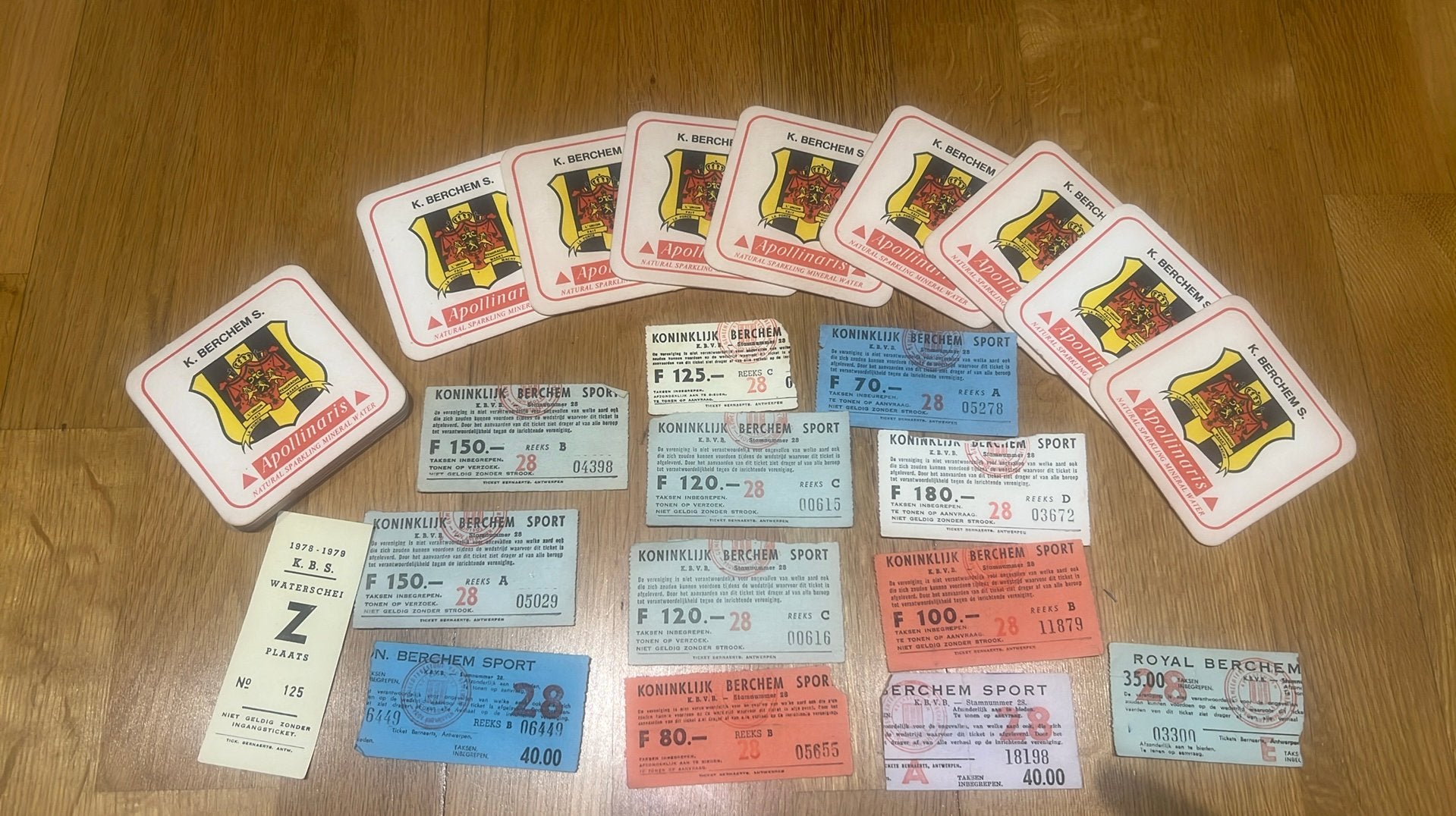 Berchem Sport bierkaartjes tickets, Verzenden, Gebruikt, Overige typen