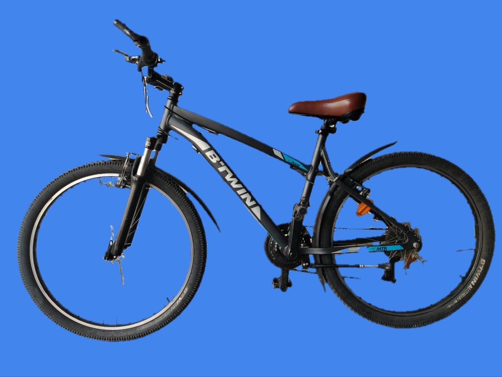 VTT Btwin Decathlon Rockrider340 Small customisé - occasion., Enlèvement, Utilisé, Autres marques