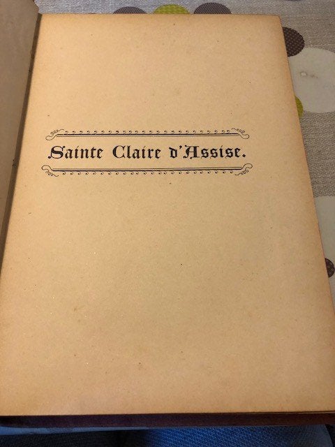 Sainte Claire d'Assise par Mgr Ricard *éd. illustrée* *1895*, Collections, Enlèvement ou Envoi, Utilisé, Livre, Christianisme | Catholique