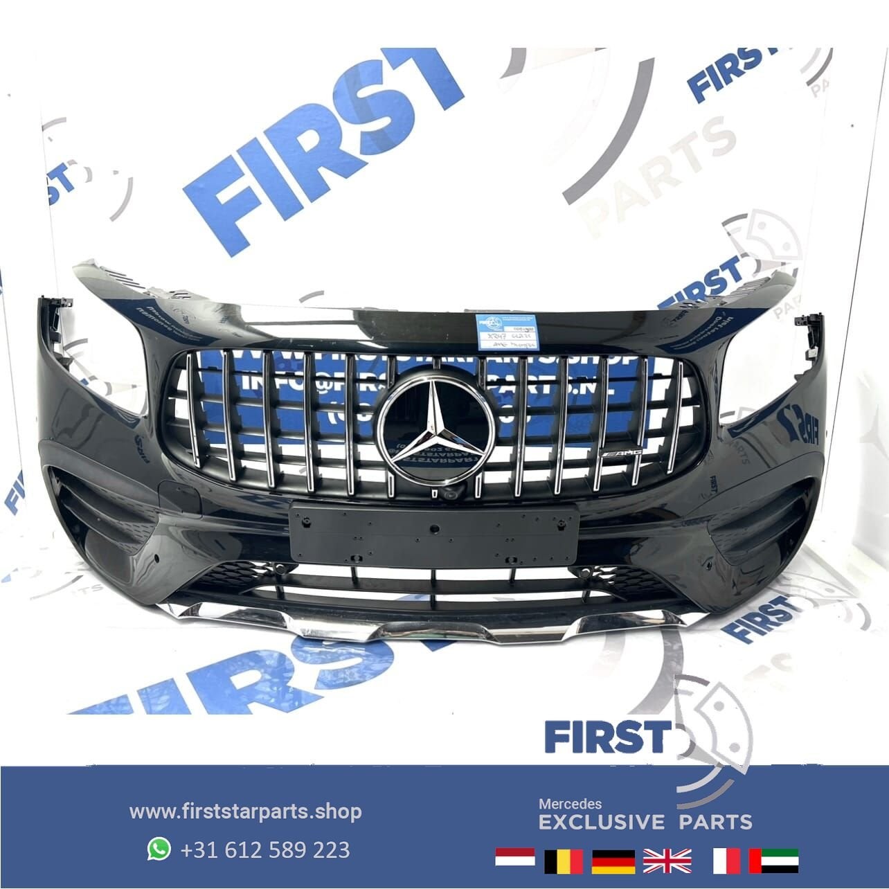 X247 GLB 35 AMG VOORBUMPER GLB35 BUMPER + GT GRIL W247 ORIGI, Gebruikt, -, Voor, Ophalen of Verzenden