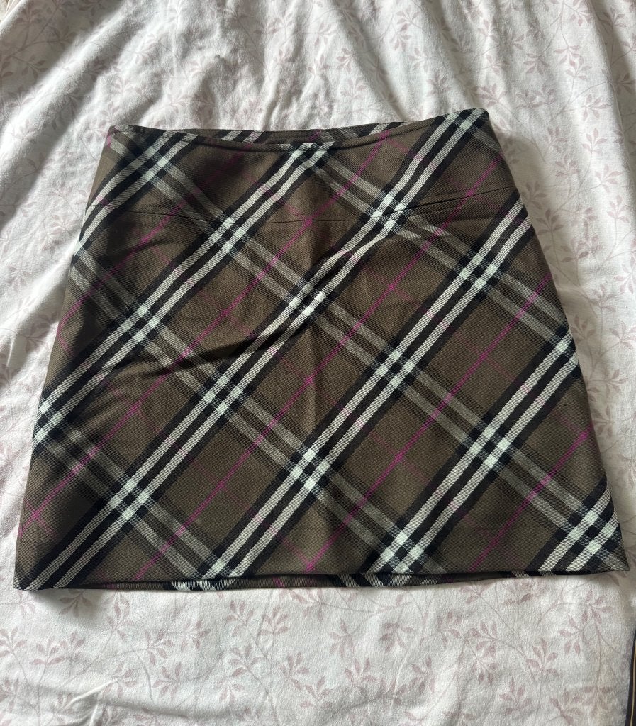 Authentieke wollen burberry rok, Kleding | Dames, Ophalen of Verzenden, Zo goed als nieuw, Maat 36 (S)