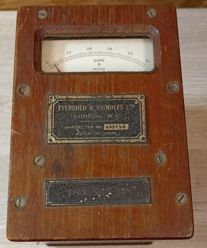 Ohmmètre Britannique RAF 1942 Evershed & Vignoles Megger ww2, Envoi, Armée de terre, Autres types