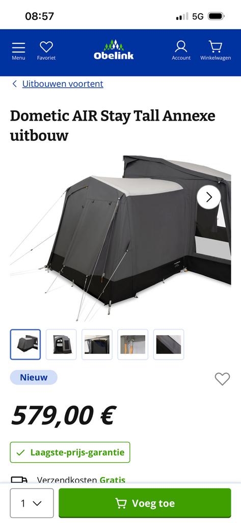 Annexe all seasons. Dometic pour auvents gonflable, Enlèvement, Utilisé, Jusqu'à 2