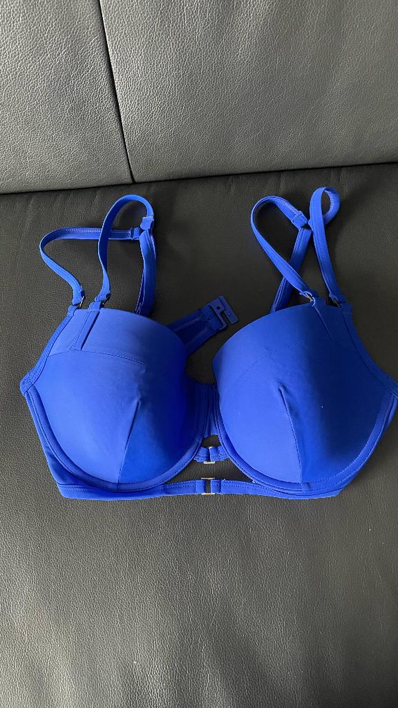 HUNKEMOLLER 85C blauwe BIKINI (top), Kleding | Dames, Badmode en Zwemkleding, Blauw, Ophalen of Verzenden, Zo goed als nieuw, HUNKEMOLLER