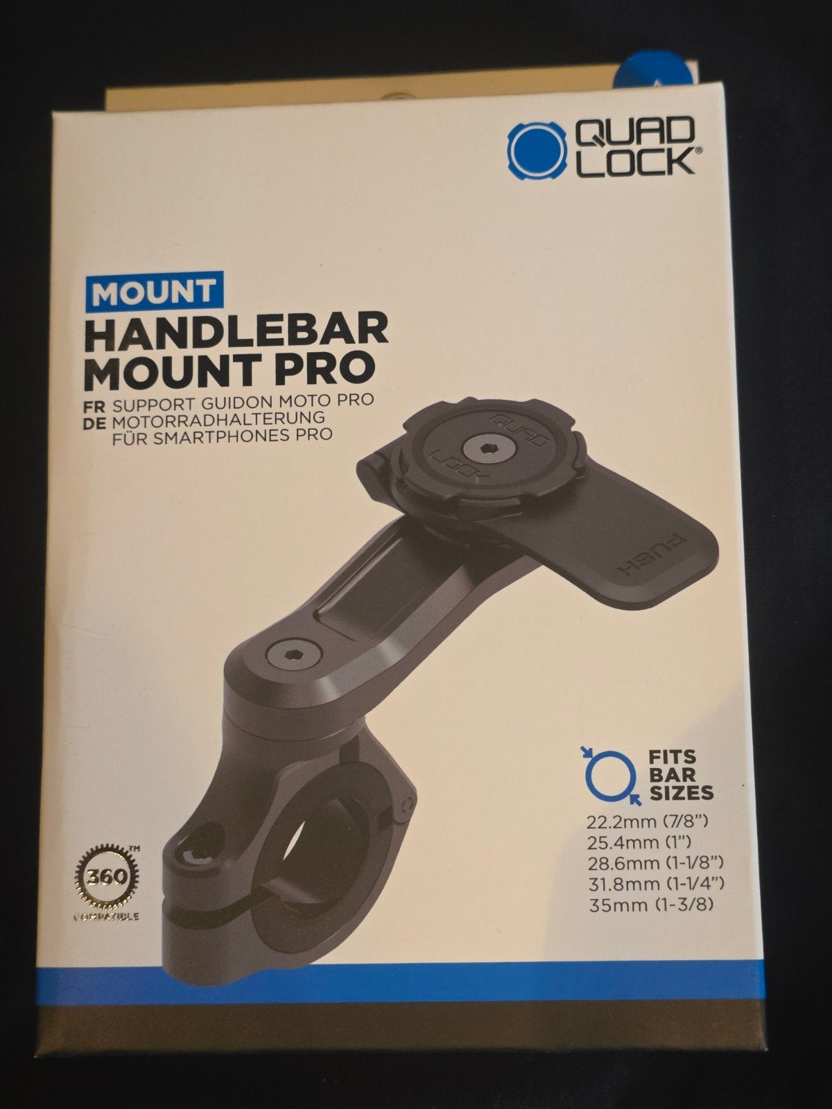 Quadlock handlebar mount pro, Motos, Enlèvement ou Envoi, Neuf