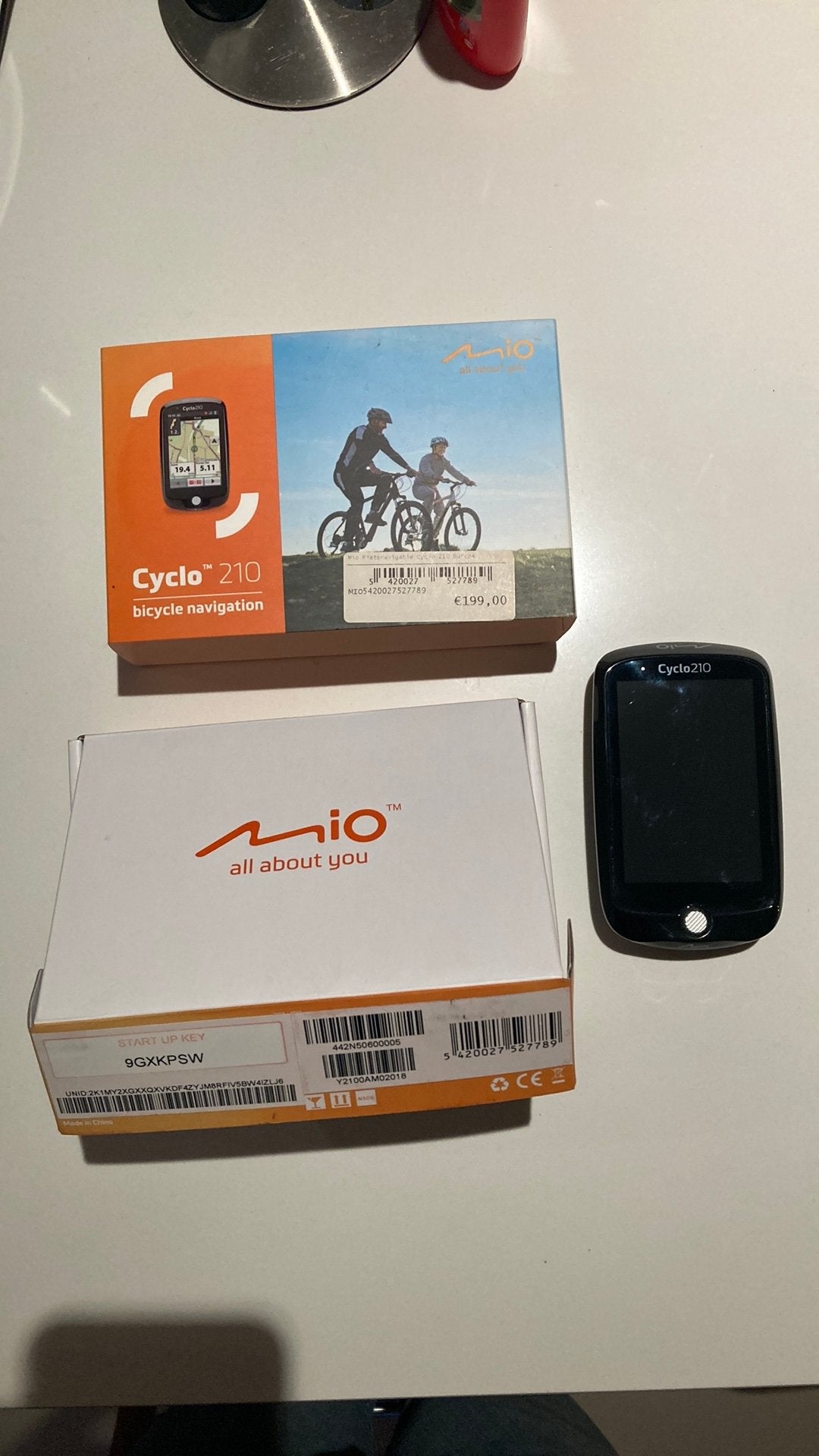 Fietscomputer Mio Cyclo 210, Fietsen en Brommers, Fietsaccessoires | Fietscomputers, Ophalen of Verzenden, Zo goed als nieuw