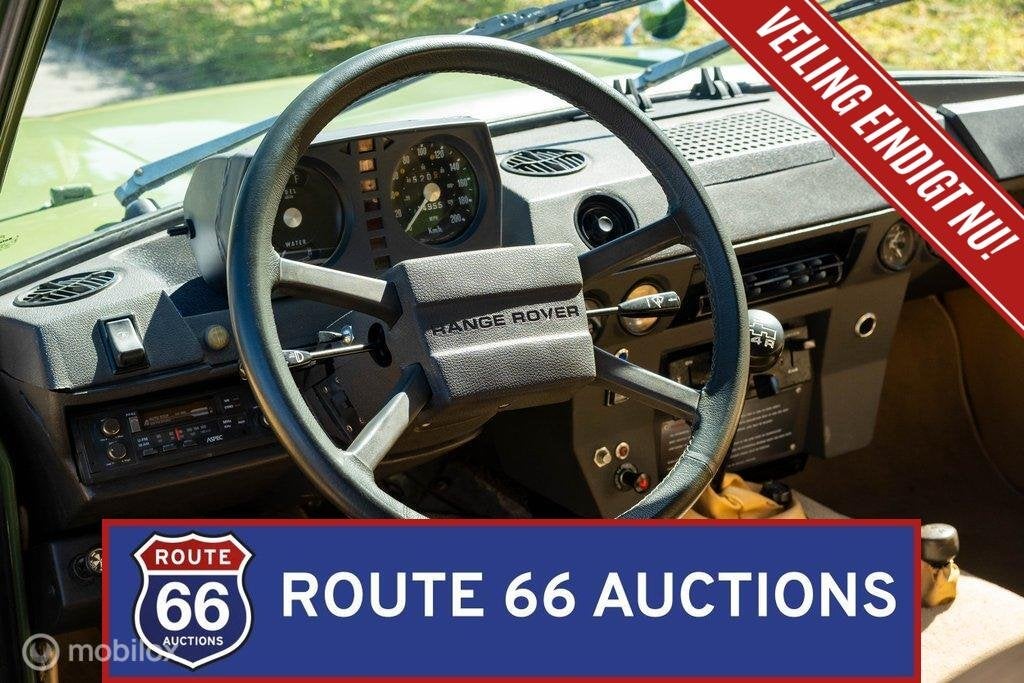 Land Rover Range Rover Classic | 1975 | Route 66 Auctions, Auto's, Land Rover, Zwart, Bedrijf, Handgeschakeld