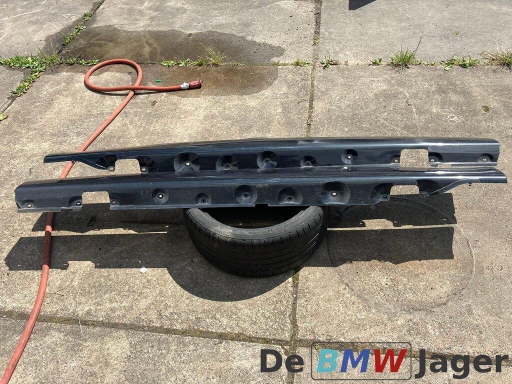 Sideskirt set zwart BMW 3-serie Compact E46 51718253592, Gebruikt, Ophalen of Verzenden, BMW, BMW