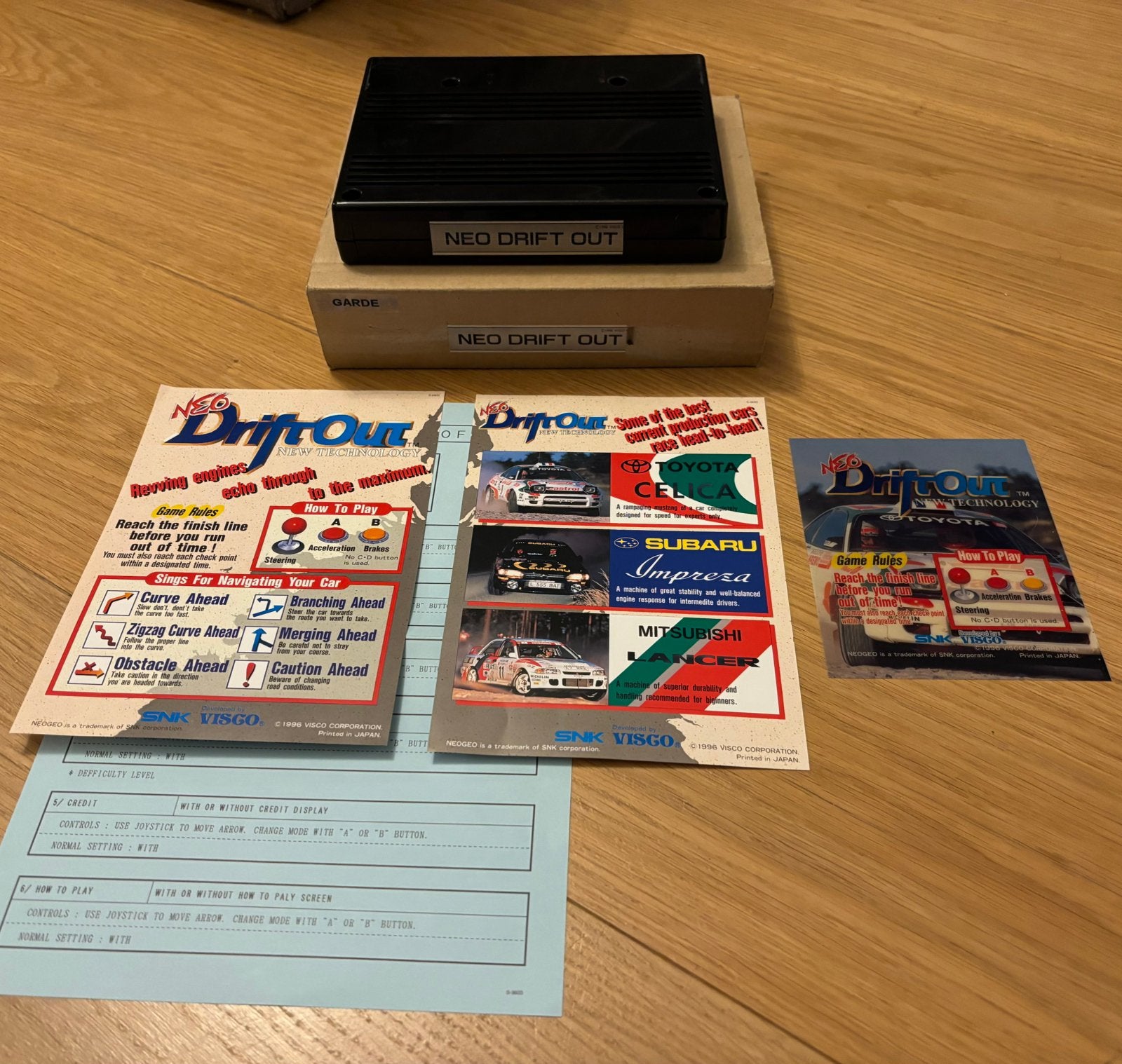 Neo Geo MVS Neo Drift Out – originele kit, Games en Spelcomputers, Gebruikt, Racen en Vliegen, 2 spelers, Eén computer
