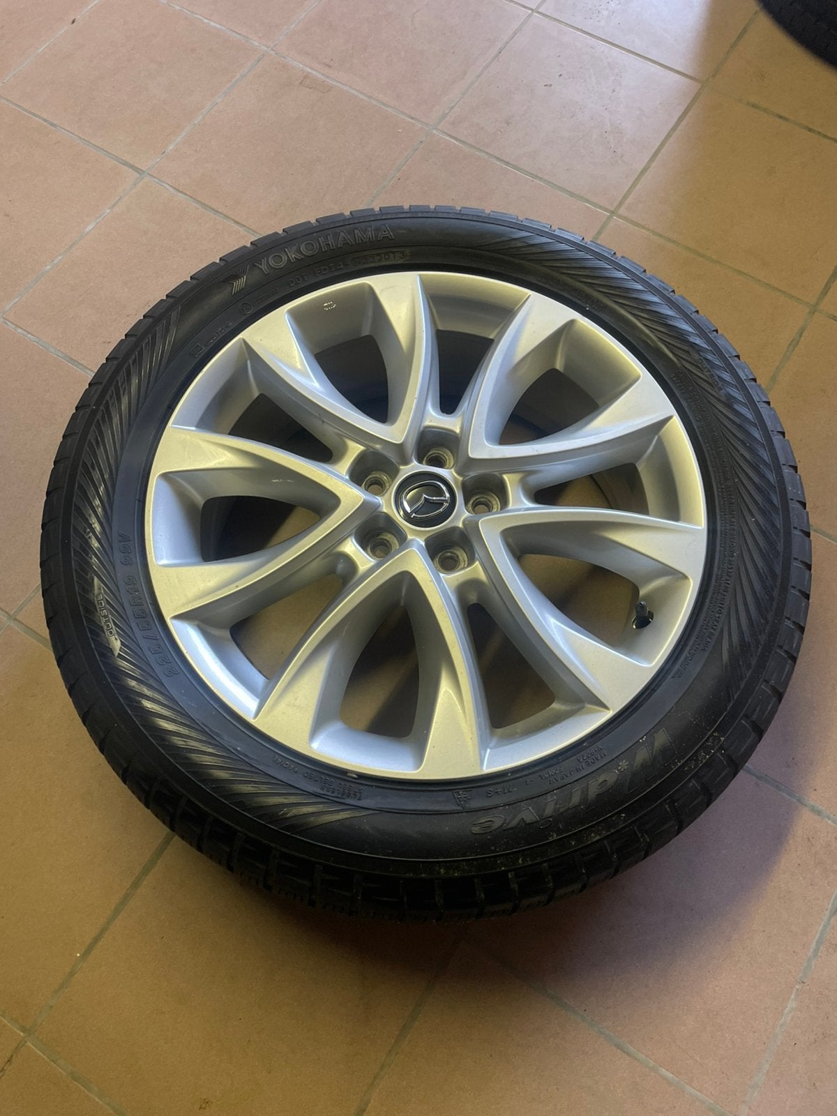 Mazda cx5 19" velgen met zomerbanden + twee extra banden, Enlèvement, Pneus été, Pneu(s)