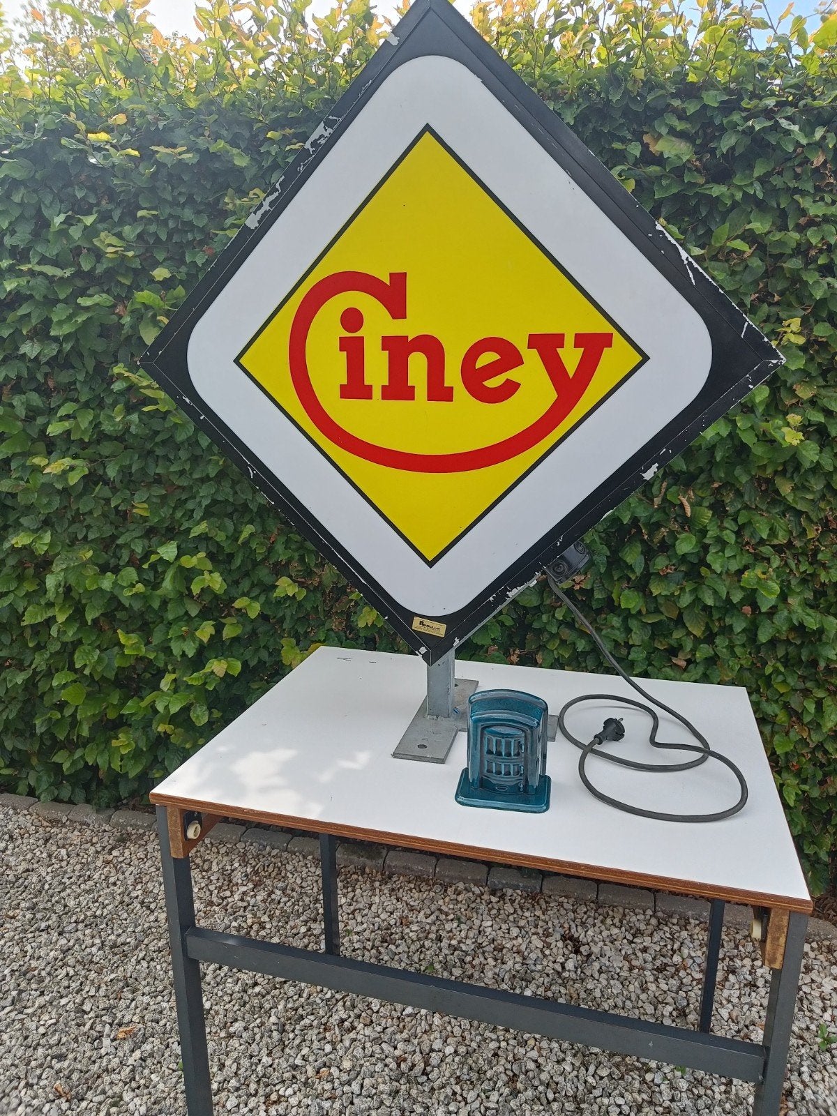 Ciney lichtbak + spaarpot, Ophalen