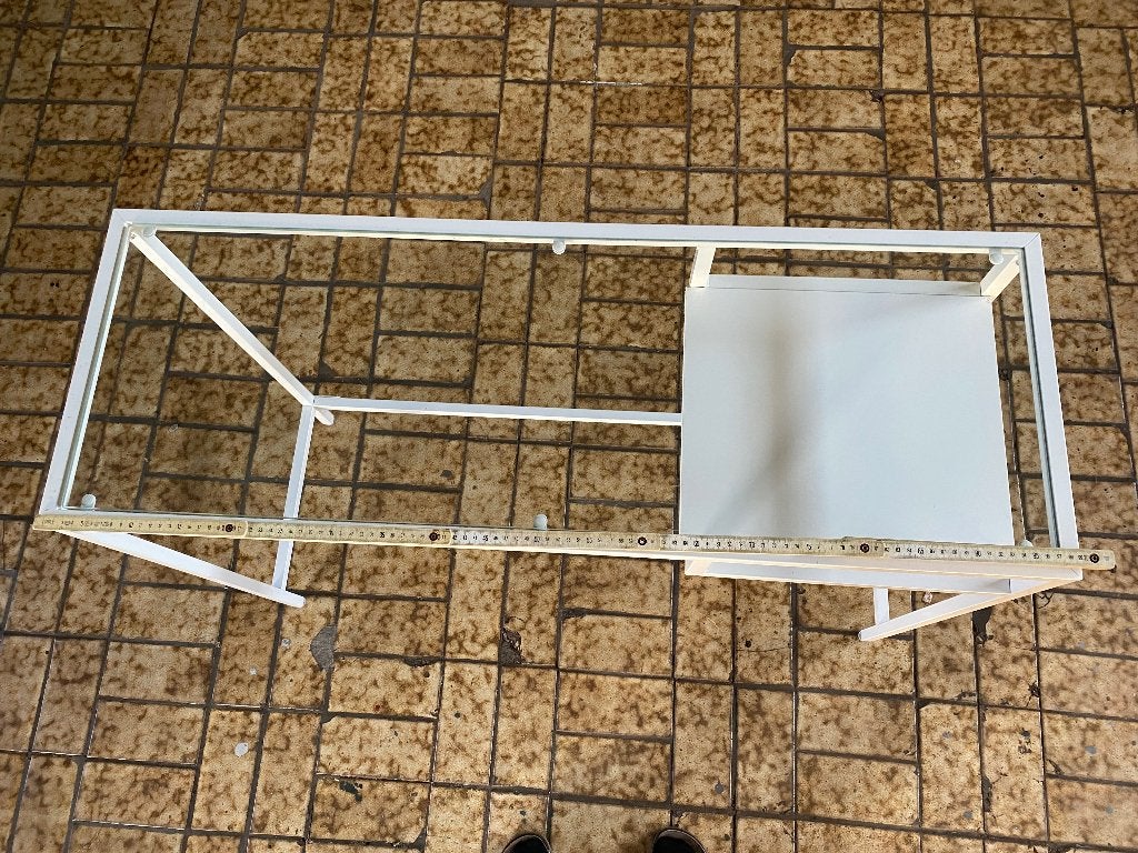 Bureau, Huis en Inrichting, Bureaus, Demontabel, Gebruikt, Metaal, Schoolbureau