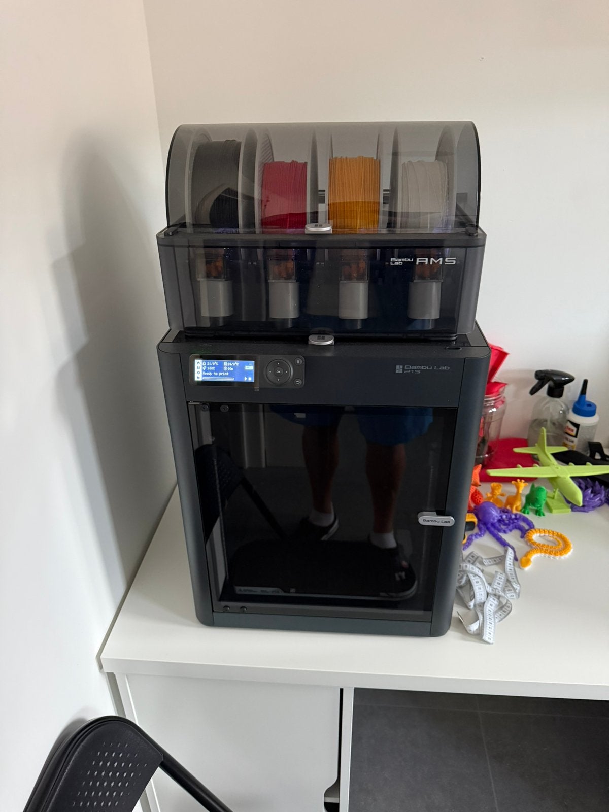 Bambu lab p1s AMS, Computers en Software, 3D Printers, Ophalen, Zo goed als nieuw