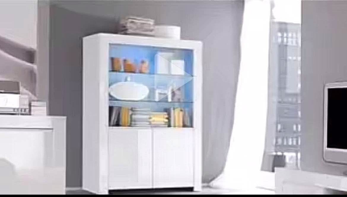 Promotion.   Vitrine blanc mate 99€.  Livraison gratuite, Ophalen, Zo goed als nieuw