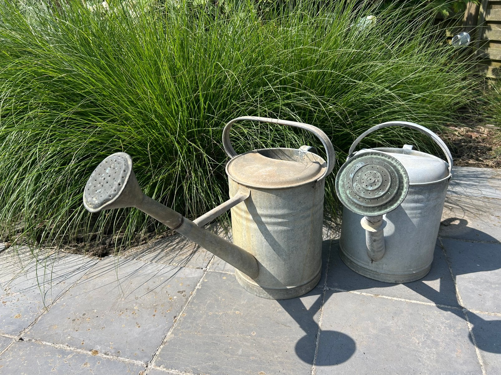 Zinken gieters, Tuin en Terras, Gieters, Ophalen, Gebruikt