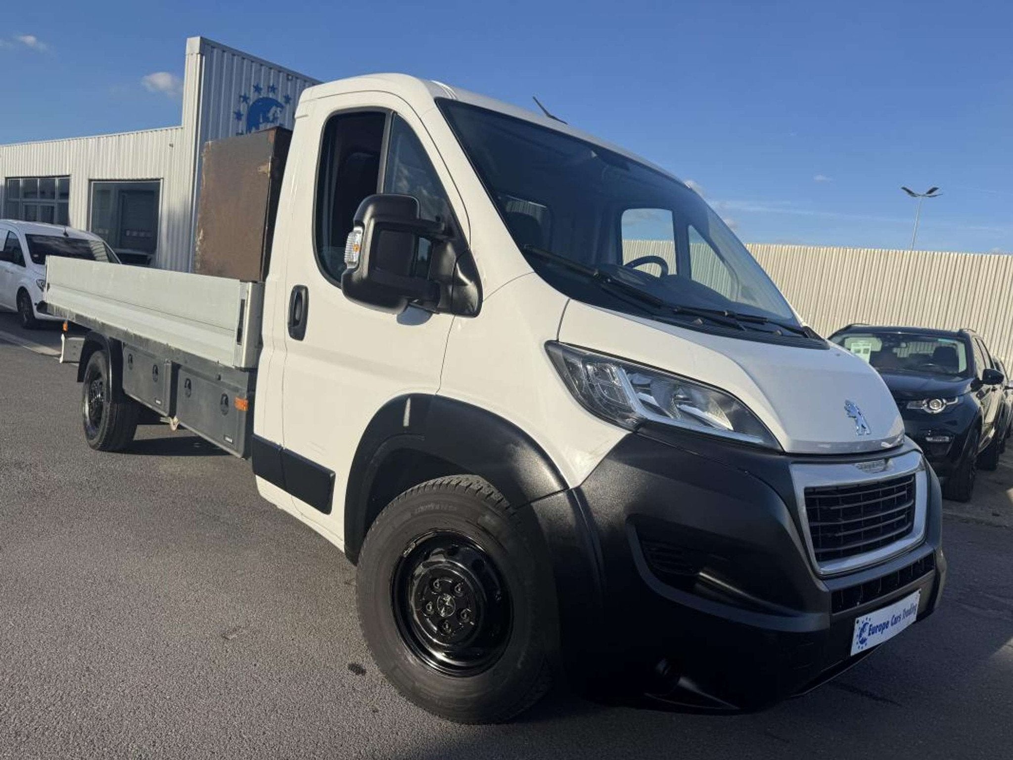 Peugeot Boxer 4,30m Camion Plateau Plate-Forme 2.2BlueHDI 16, Stof, Gebruikt, 165 pk, 2199 cc