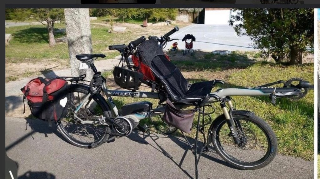 Hase Pino tandemfiets met Rohloff en extra accu's, Gebruikt, Opvouwbaar, 10 tot 15 versnellingen, Minder dan 49 cm