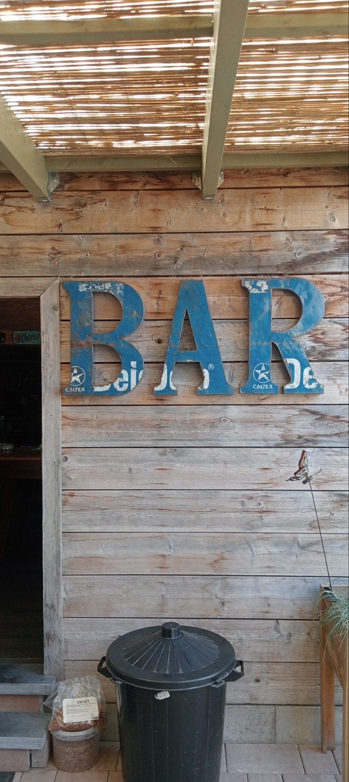 vintage metalen letters, eyecatcher voor café, mancave, etc., Vintage, Ophalen