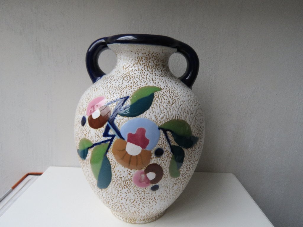 Vase à fleurs Amphora Tchécoslovaquie Werke Reissner, Antiquités & Art, Enlèvement ou Envoi