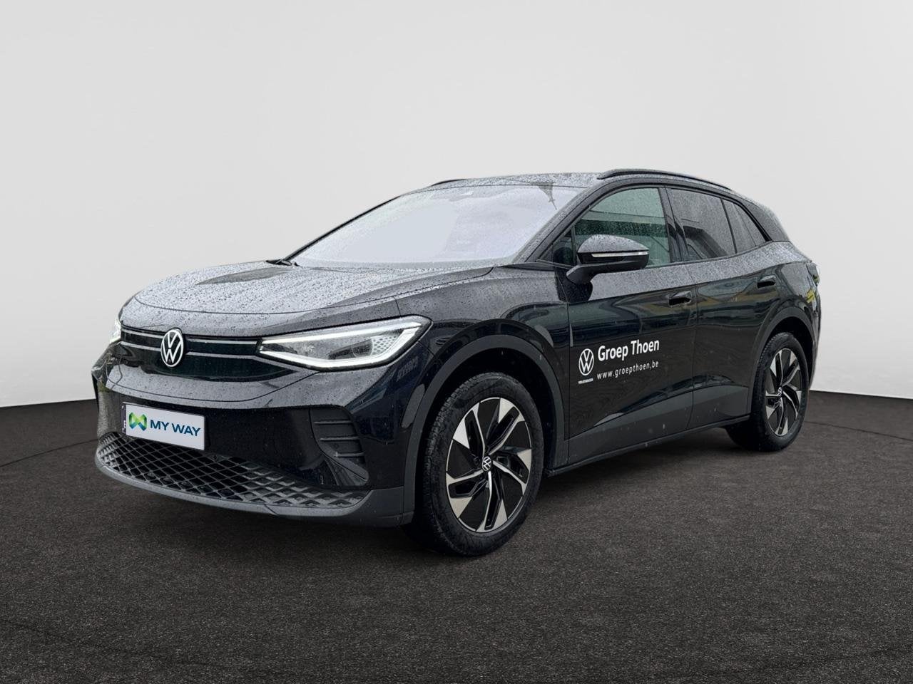 Volkswagen ID.4 77 kWh Pro Business Premium, Auto's, Automaat, Elektrische koffer, Zwart, Elektrisch