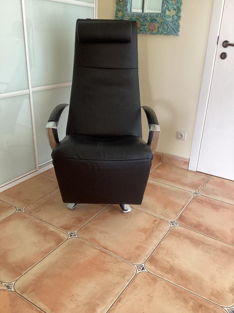 Prachtige Jori relax+kussen Brainbuilder Maxi(recent model), Huis en Inrichting, Ophalen, Zo goed als nieuw, Leer, Sede durlet knoll Cassina poltrona stressless
