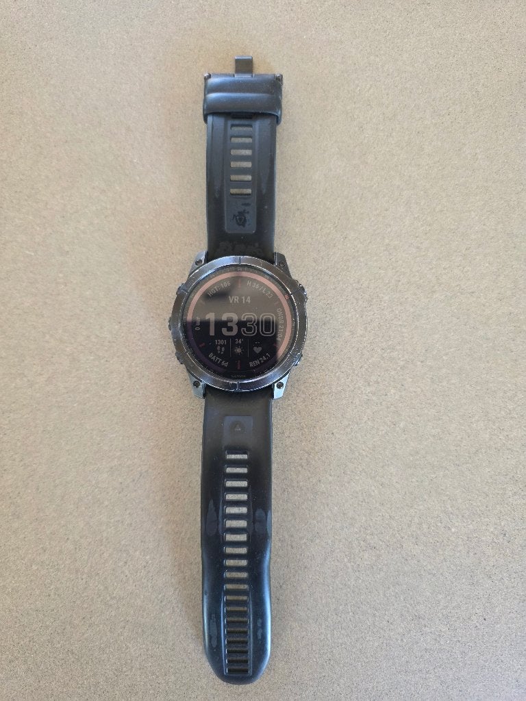Garmin Fenix 7X pro sapphire solar, Gebruikt, Zwart, Ophalen of Verzenden, Garmin Fenix 7x pro Sapphire solar