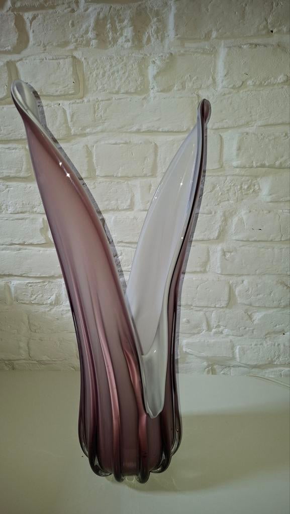 Coquille glazen vaas, Antiek en Kunst, Antiek | Glaswerk en Kristal, Ophalen