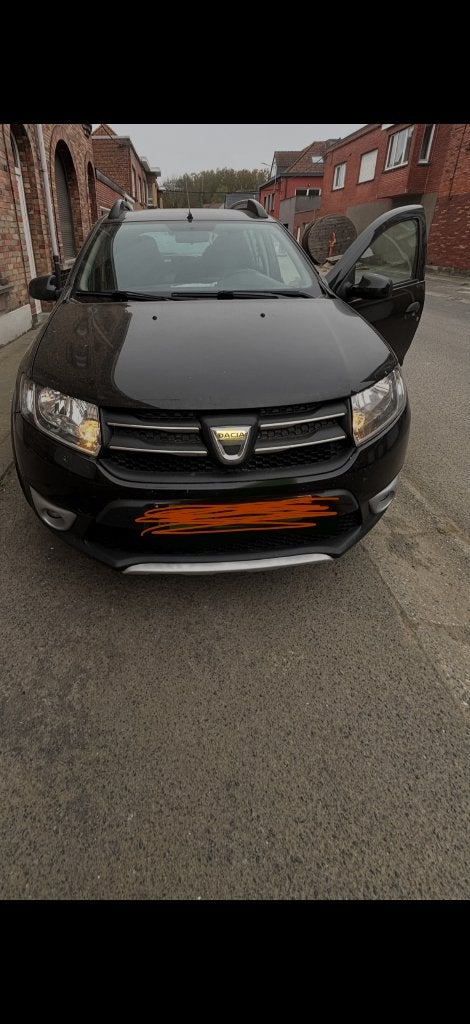 Dacia sandero stepway, Auto's, Voorwielaandrijving, Euro 5, Stof, Zwart