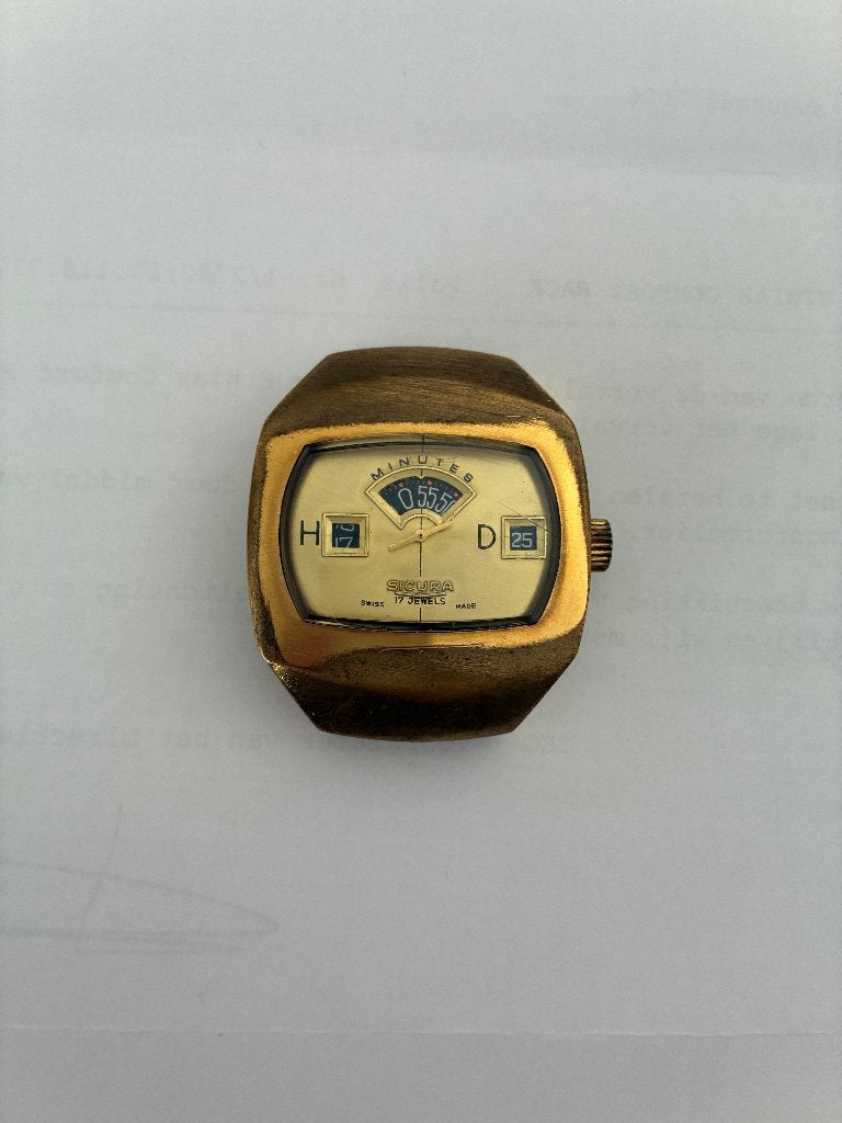 MONTRE-BRACELET RÉTRO SICURA, Montre-bracelet, Enlèvement ou Envoi, Breitling, Acier
