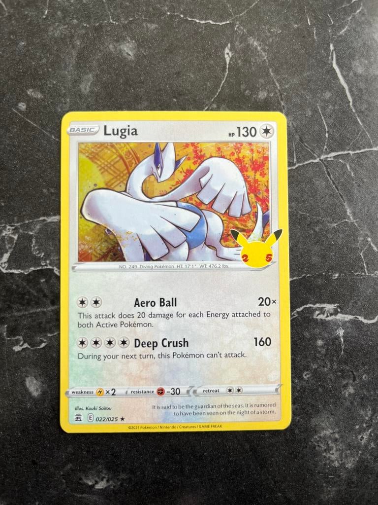 Lugia 022/025 Pokémon 25th Anniversary, Ophalen of Verzenden, Zo goed als nieuw