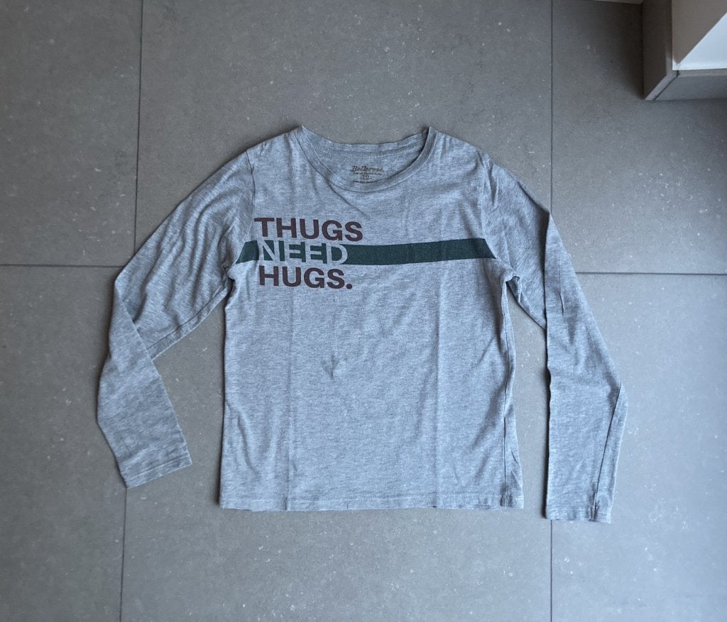 Grijze longsleeve T-shirt van Bellerose (Maat 12 jaar / 152), Ophalen of Verzenden, Zo goed als nieuw, Shirt of Longsleeve, Jongen
