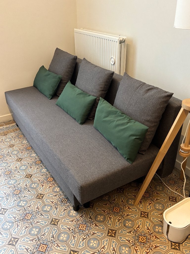 Ikea Asarum 3-zitsslaapbank, Ophalen, 150 tot 200 cm, Driepersoons, 75 tot 100 cm
