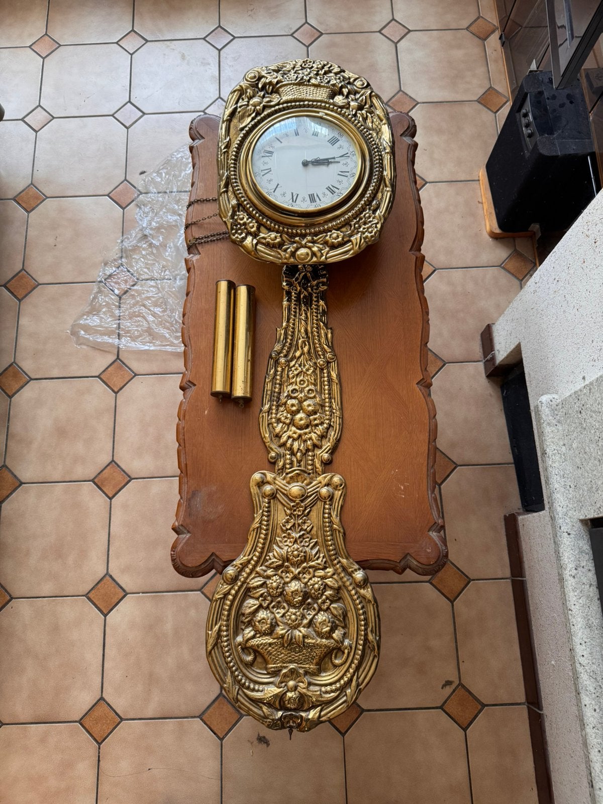 Horloge à pendule carillon jamais utilisée, Enlèvement ou Envoi, Ovale, Moins de 50 cm, 100 à 150 cm