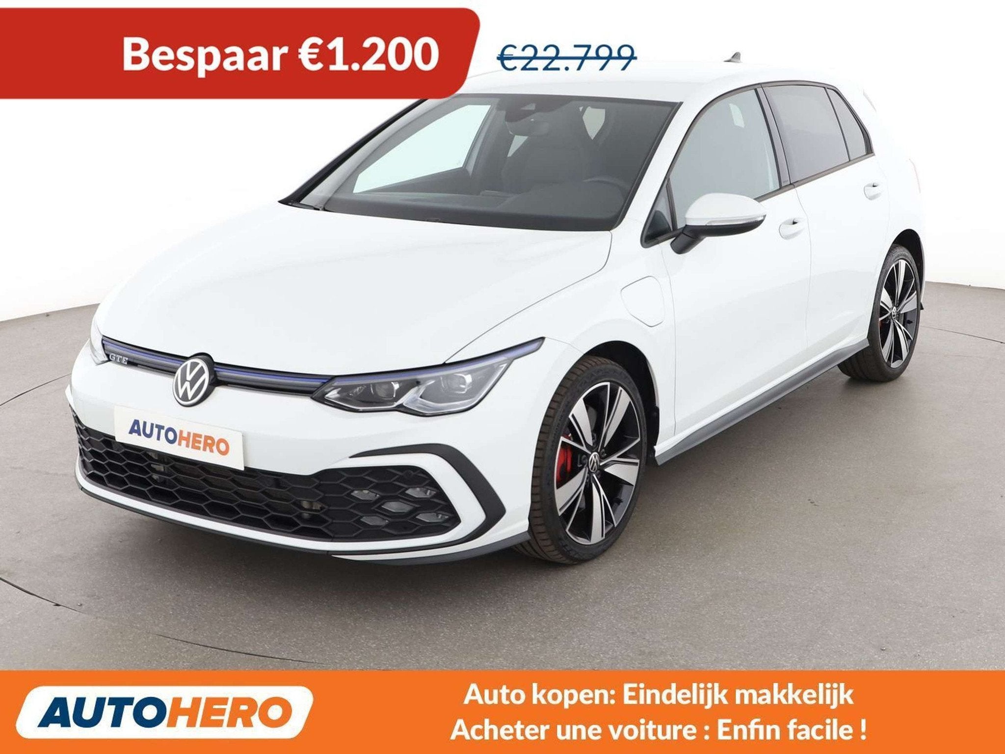Volkswagen Golf GTE 1.4 GTE (bj 2020, automaat), Auto's, 245 pk, 1624 kg, Gebruikt, Wit
