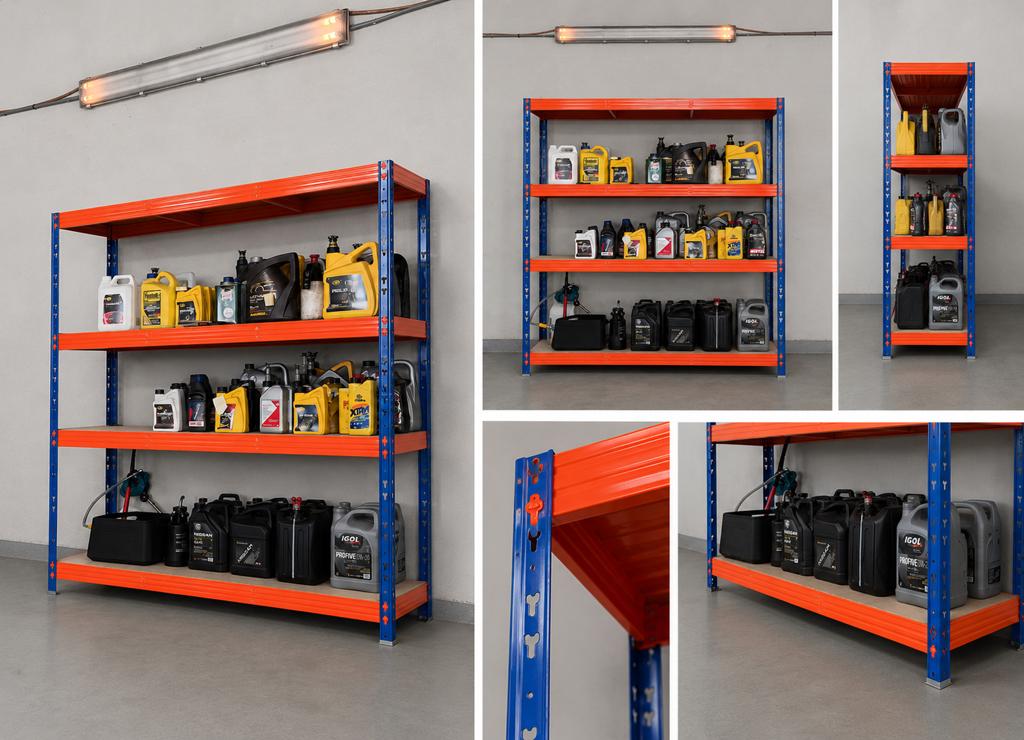 Professionele Metalen Rekken voor Werkplaats – Zeer Stevig, Zakelijke goederen, Kantoor en Winkelinrichting | Magazijn, Stelling en Opslag