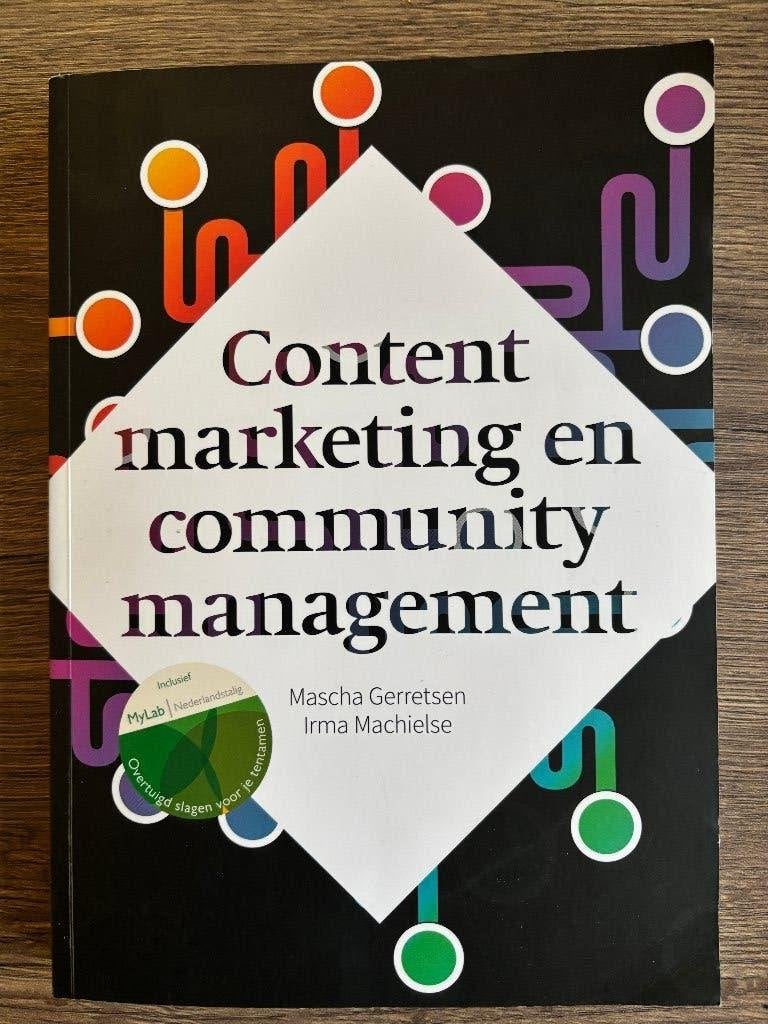 Contentmarketing en community management, Enlèvement ou Envoi, Comme neuf, Management, Mascha Gerretsen; Irma Machielse