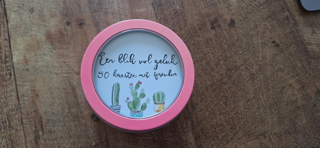 Blik vol geluk - 50 kaartjes, Ophalen of Verzenden, Zo goed als nieuw